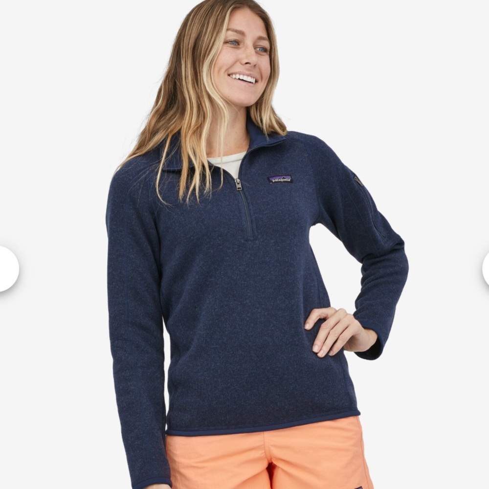 Patagonia Women's Better Sweater® 1/4-Zip pullover Fleece in Navy  size XS